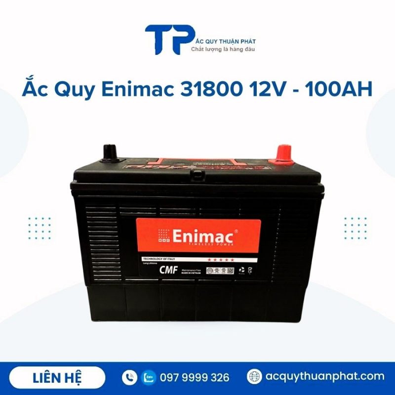 Ắc quy Enimac CMF 31800 12V - 100AH chính hãng