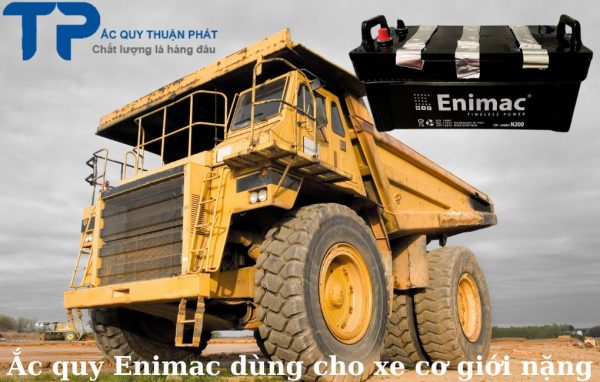 Ắc quy Enimac dùng cho xe cơ giới nặng