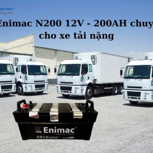 Ắc quy Enimac N200 12V - 200AH chuyên dùng cho xe tải nặng