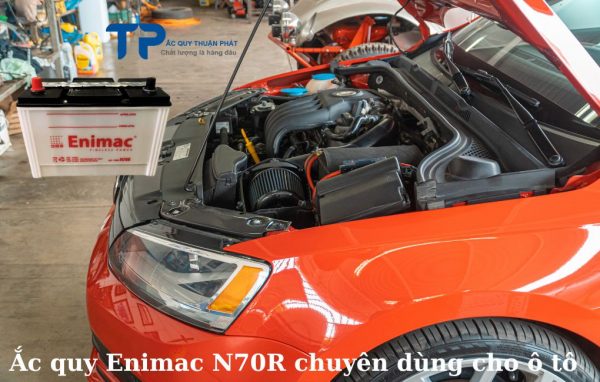 Ắc quy Enimac N70R chuyên dùng cho ô tô