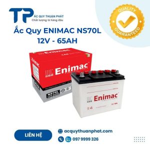 Ắc quy ENIMAC NS70L 12V - 65AH;