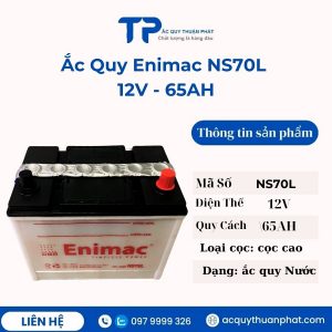 Ắc quy Enimac NS70L 12V - 65AH giá tốt