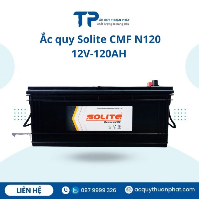 Ắc quy SOLITE CMF N120 12V-120AH chính hãng