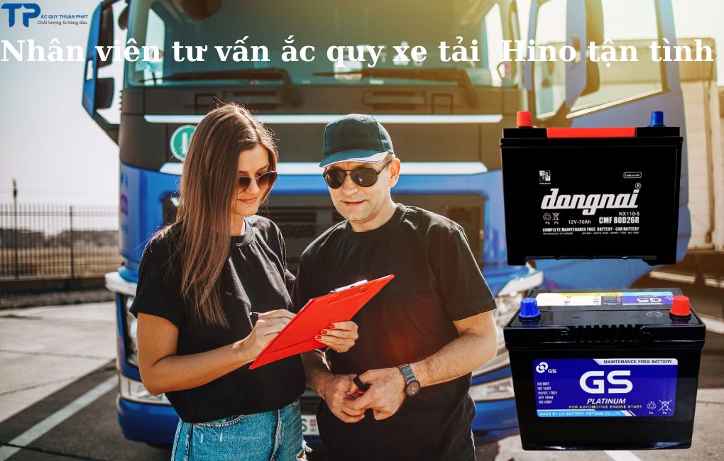 Nhân viên tư vấn ắc quy xe tải Hino tận tình