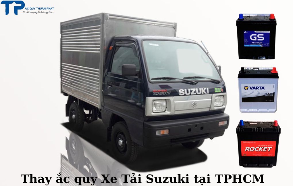 Thay ắc quy Xe Tải Suzuki Carry tại TPHCM;