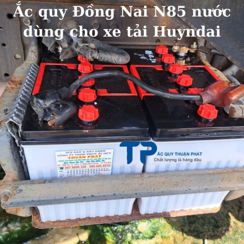 Ắc quy Đồng Nai N85 nước dùng cho Xe Tải Huyndai