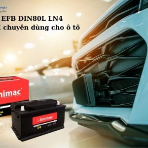 Ắc quy EFB DIN80L LN4 12V - 90AH chuyên dùng cho ô tô