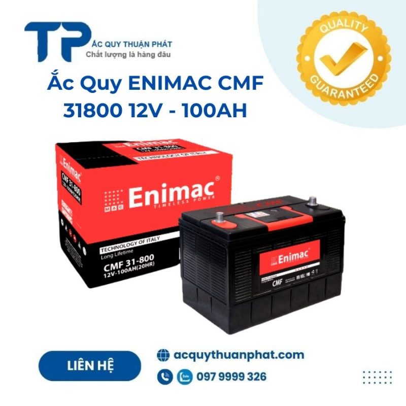 Ắc quy ENIMAC CMF 31800 12V - 100AH;