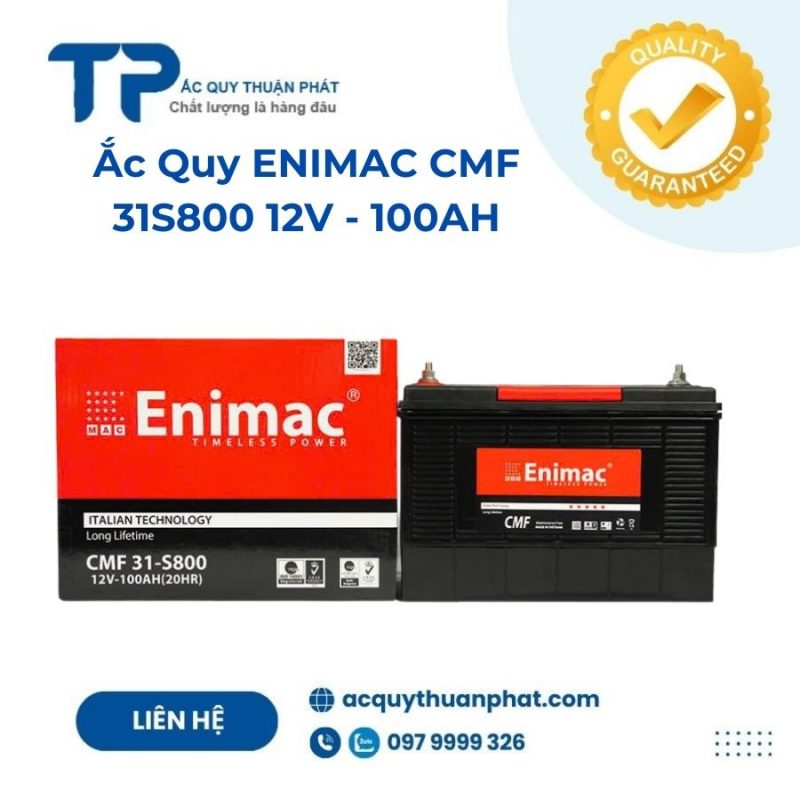 Ắc quy ENIMAC CMF 31S800 12V - 100AH;