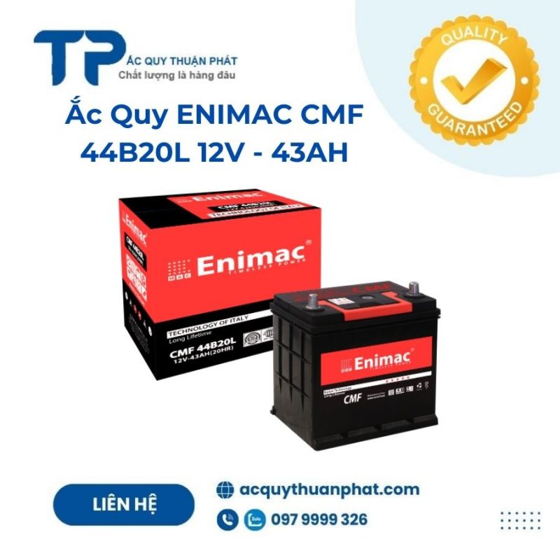 Ắc quy ENIMAC CMF 44B20L 12V - 43AH;