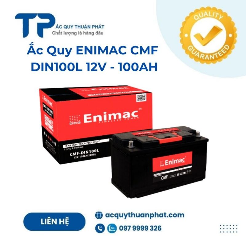 Ắc quy ENIMAC CMF DIN100L 12V - 100AH;