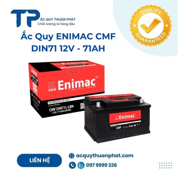 Ắc quy ENIMAC CMF DIN71L 12V - 71AH;