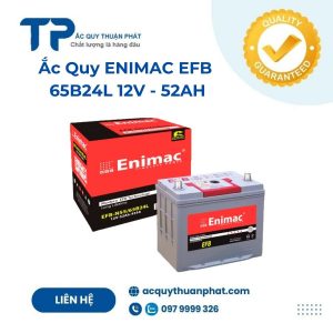 Ắc quy ENIMAC EFB 65B24L 12V - 52AH;