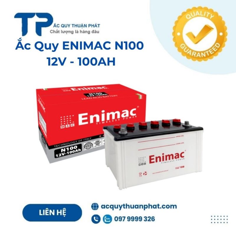 Ắc quy ENIMAC N100 12V - 100AH;