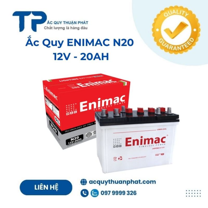 Ắc quy ENIMAC N20 12V - 20AH;