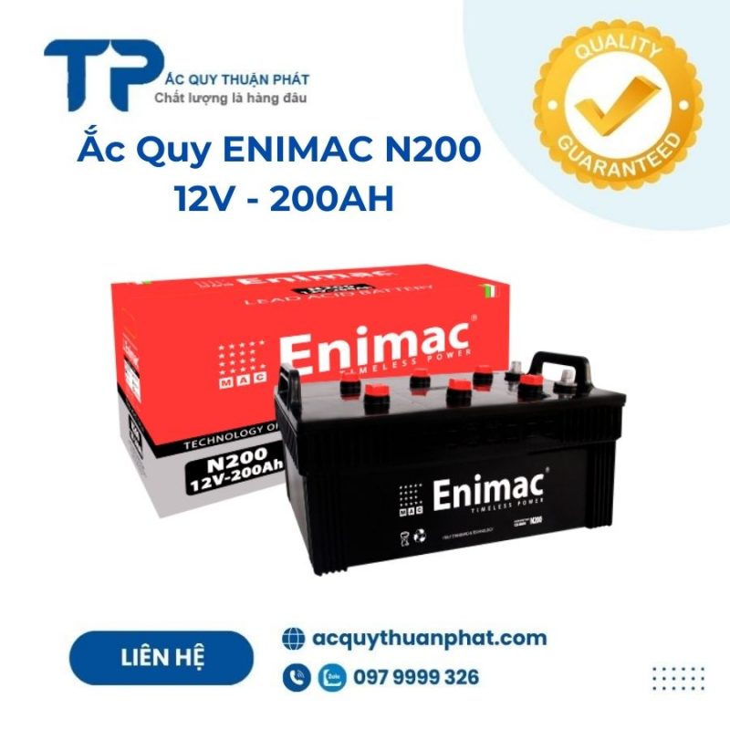 Ắc quy ENIMAC N200 12V - 200AH;