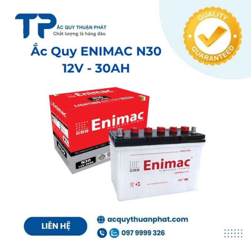 Ắc quy ENIMAC N30 12V - 30AH;