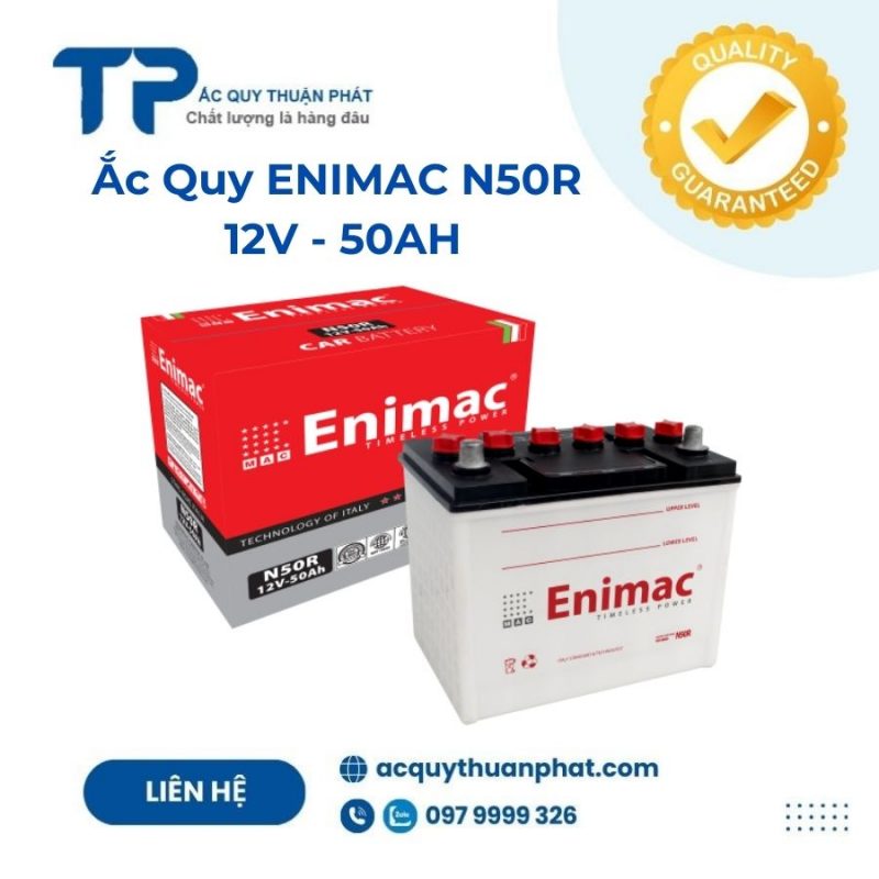 Ắc quy ENIMAC N50R 12V - 50AH;