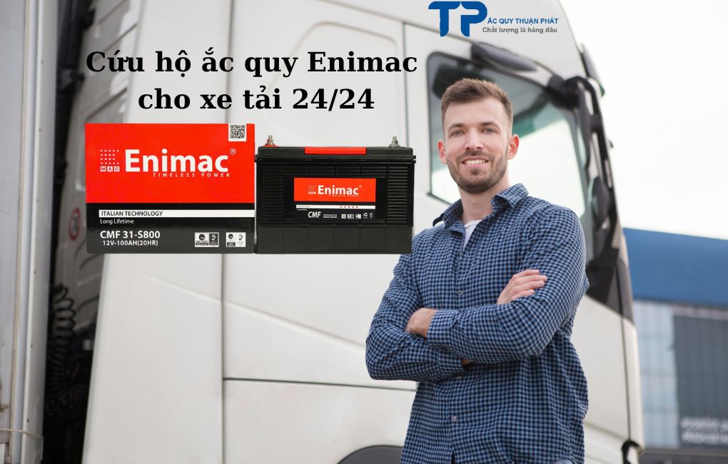 Cứu hộ ắc quy ENIMAC cho xe tải 24/24