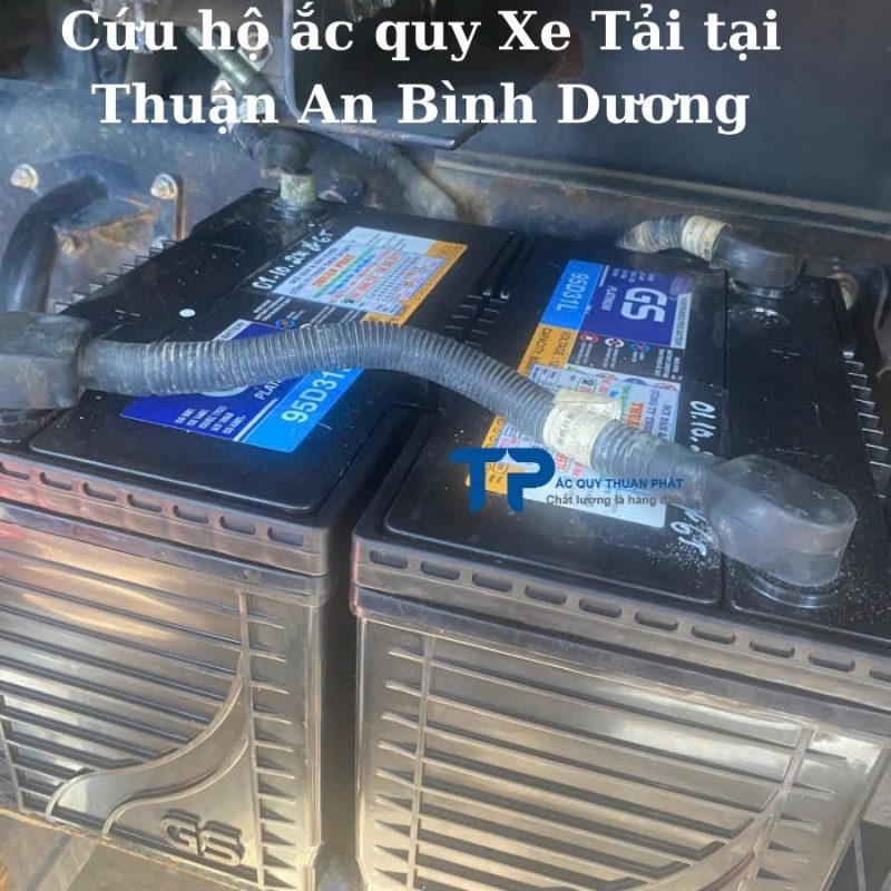 Cứu hộ ắc quy Xe Tải tại Thuận An Bình Dương