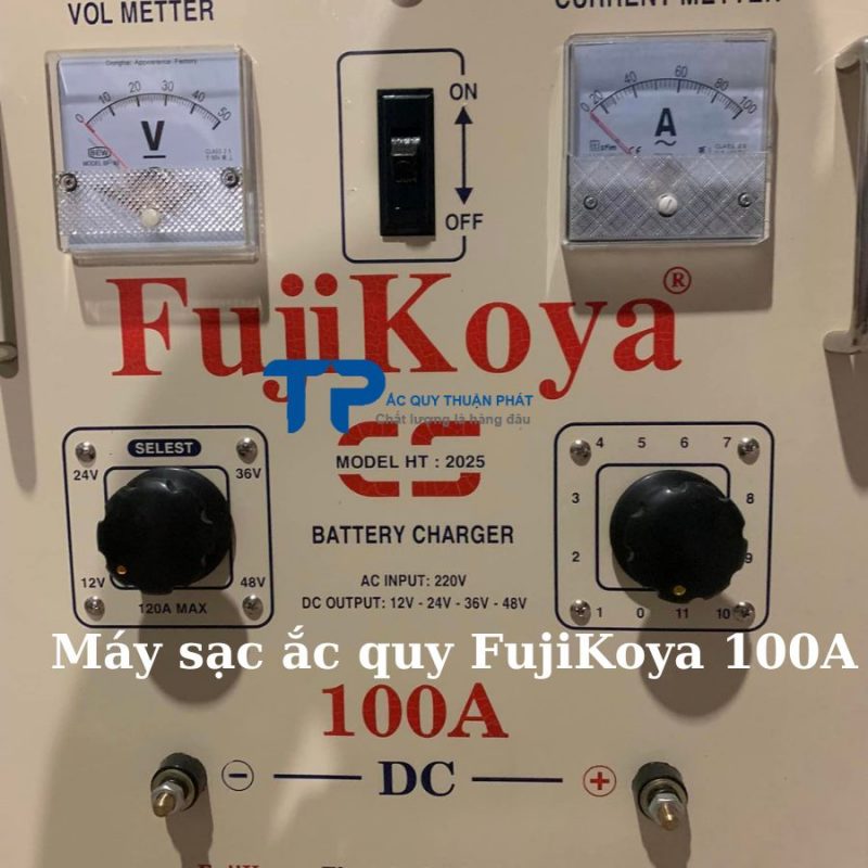 Máy sạc ắc quy Fujikoya 100A dây đồng