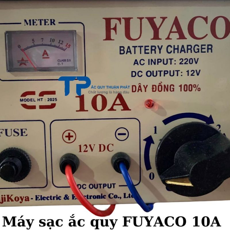 Máy sạc ắc quy FUYACO 10A dây đồng