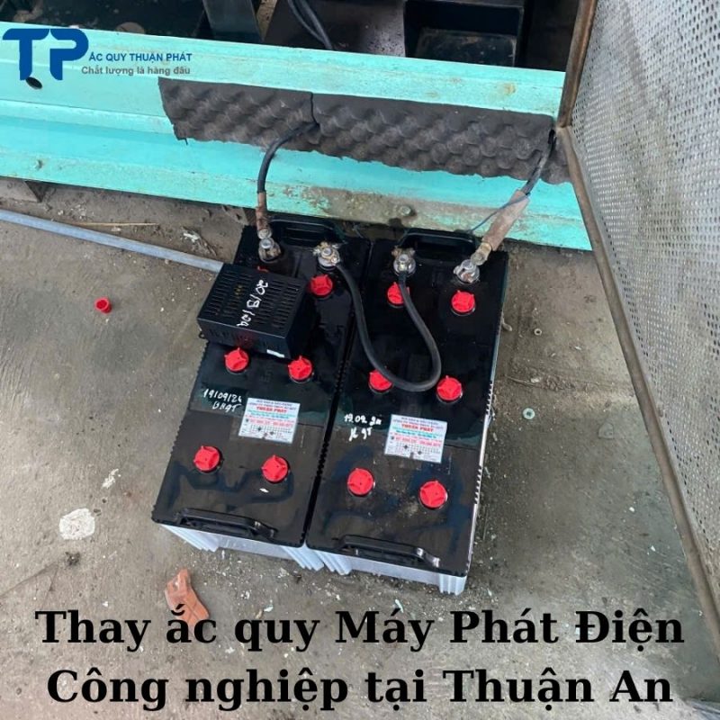 Thay ắc quy Máy phát điện Công nghiệp tại Thuận An