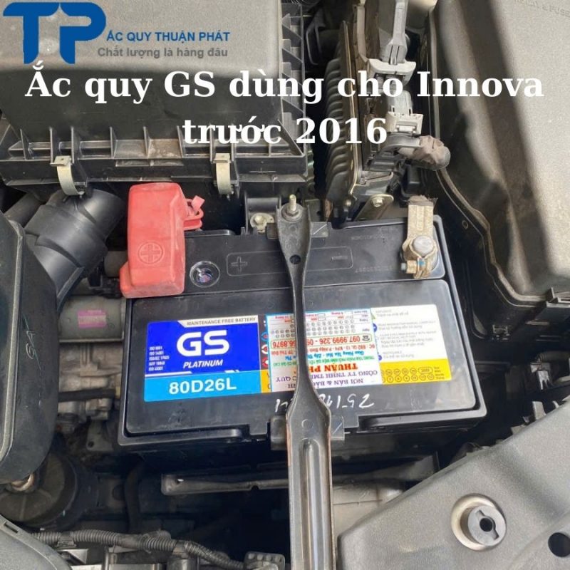 Ắc quy GS dùng cho Innova trước 2016