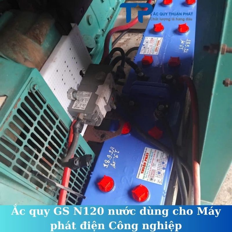 Ắc quy GS N120 nước dùng cho máy phát điện Công nghiệp