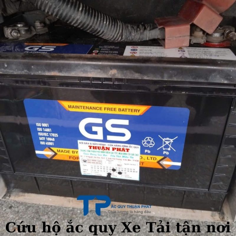 Cứu hộ ắc quy GS cho Xe Tải tận nơi