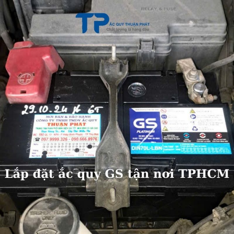 Lắp đặt ắc quy GS tận nơi TPHCM