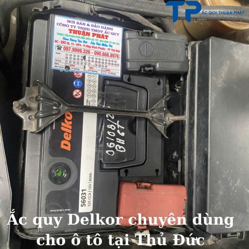 Ắc quy Delkor chuyên dùng cho ô tô tại Thủ Đức