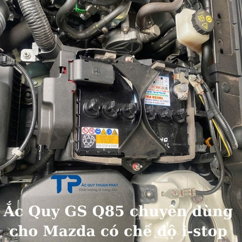 Ắc quy GS Q85 chuyên dùng cho Mazda có chế độ I-stop