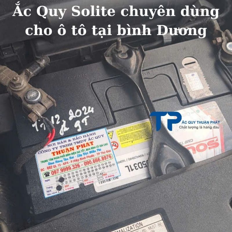 Ắc quy Solite chuyên dùng cho ô  tô tại Bình Dương