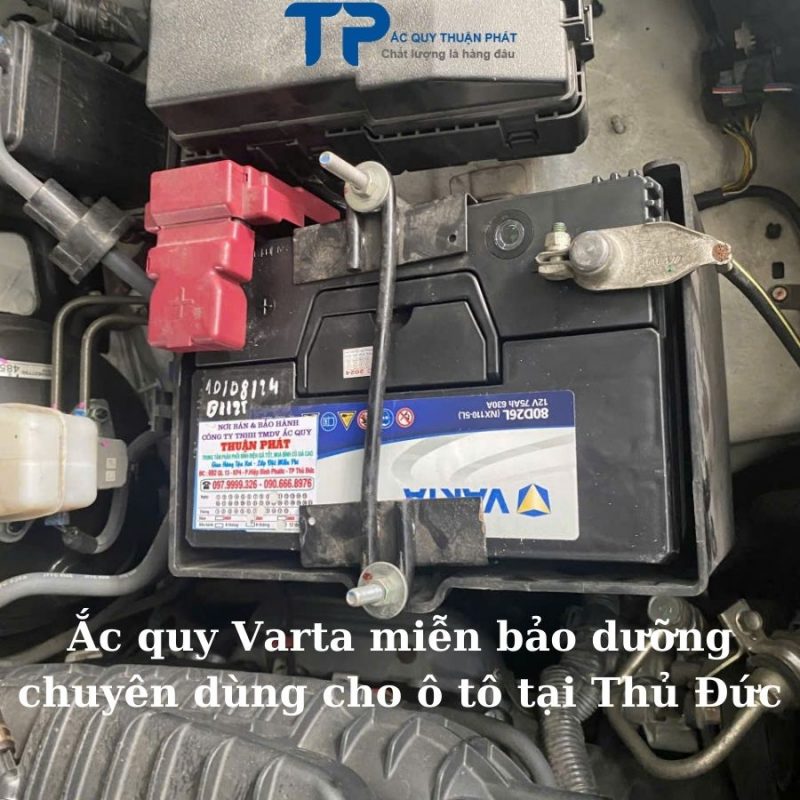 Ắc quy Varta miễn bảo dưỡng chuyên dùng cho ô tô tại Thủ Đức