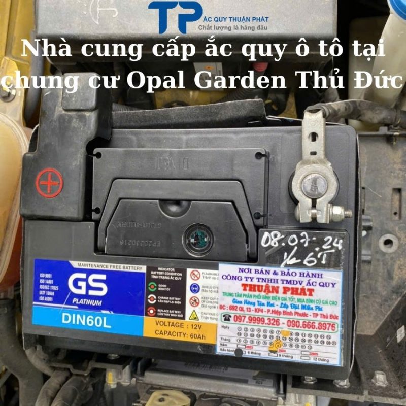 Nhà cung cấp ắc quy ô tô tại Chung Cư Opal garden Thủ Đức