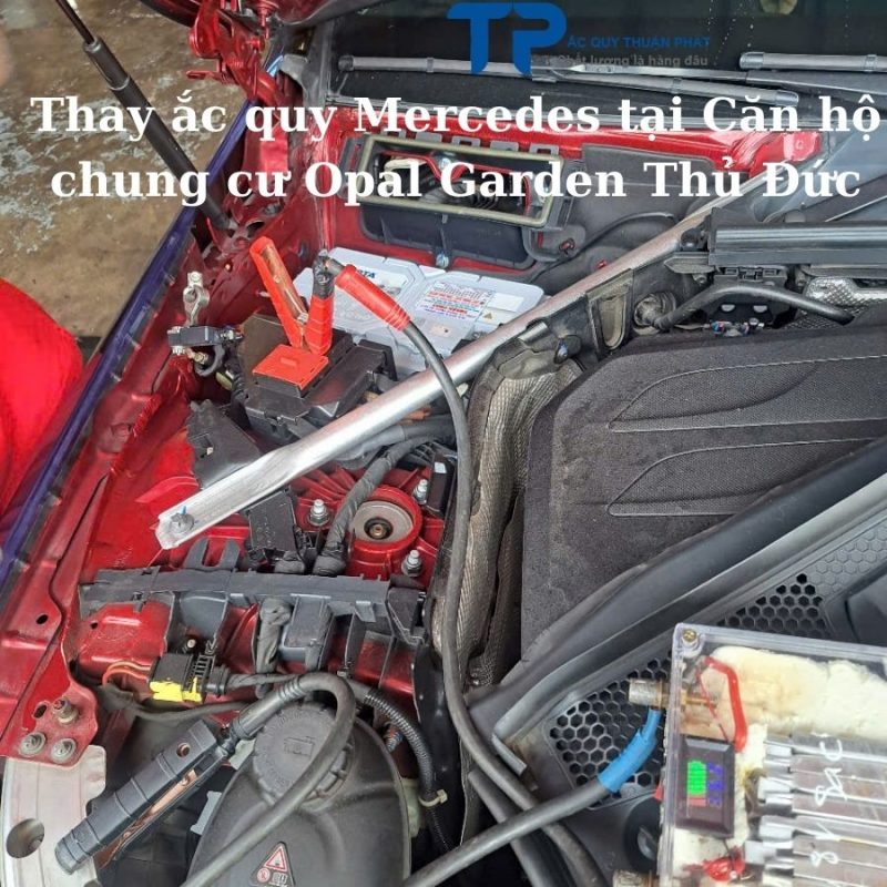 Thay ắc quy Mercedes tại Căn Hộ Chung Cư Opal Garden Thủ Đức