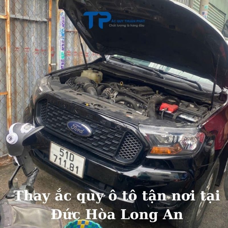 Thay ắc quy ô tô tận nhà tại Đức Hòa Long An