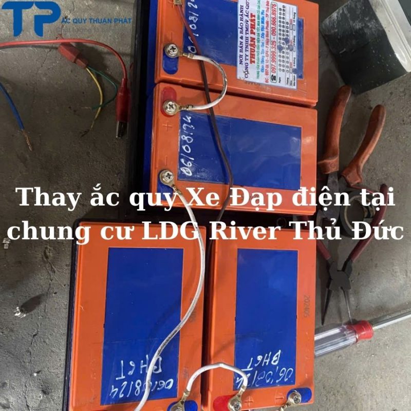 Thay ắc quy Xe Đạp Điện tại Chung Cư LDG River Thủ Đức