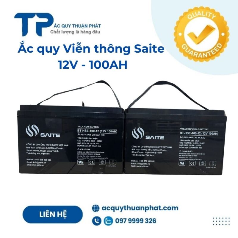 Ắc quy Saite viễn thông 12V - 100AH