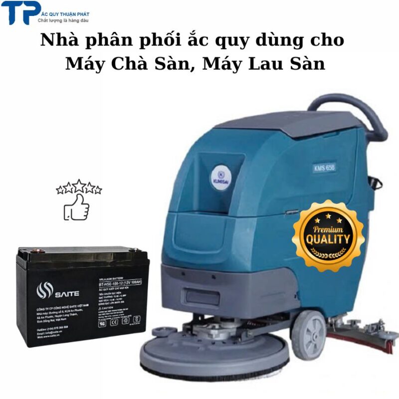 Nhà phân phối ắc quy máy chà sàn, máy lau sàn