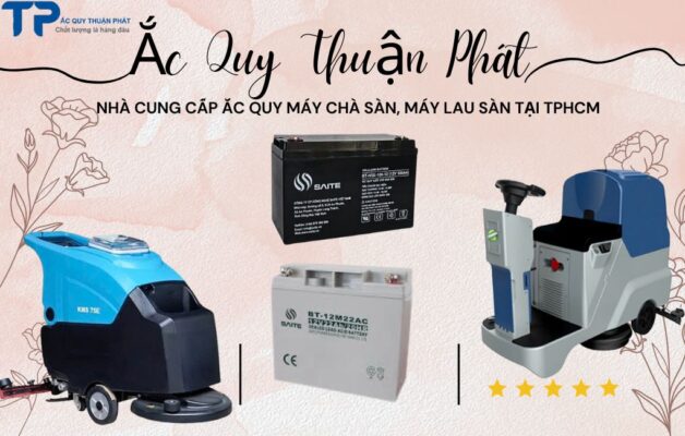 Nhà phân phối ắc quy Máy chà sàn, máy lau sàn công nghiệp