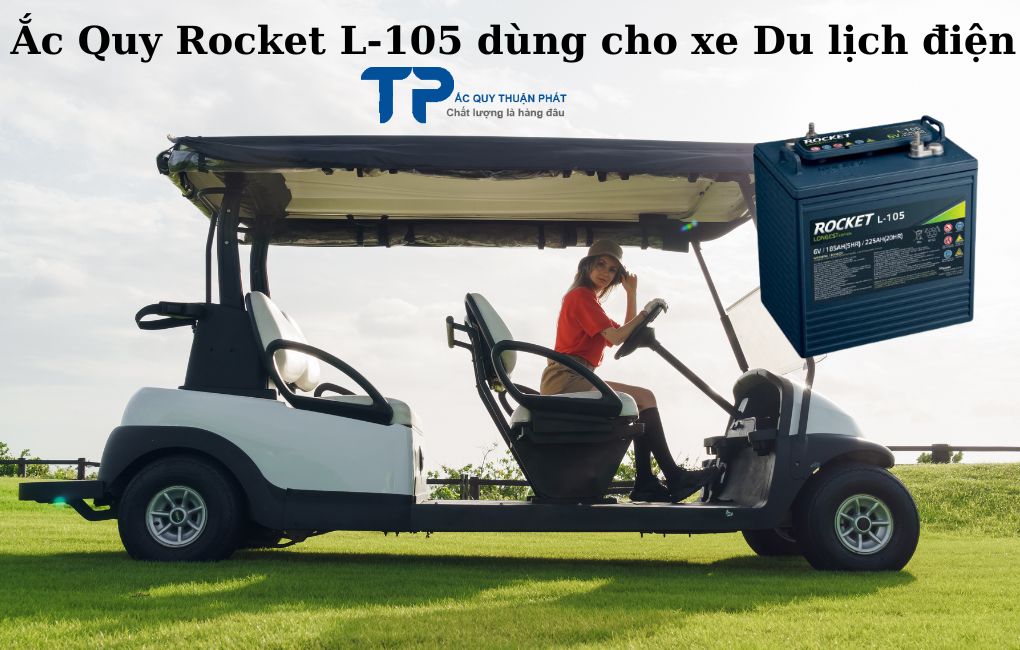 Ắc Quy Rocket L105 dùng cho xe Du lịch điện