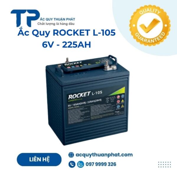 Ắc Quy Rocket L-105 6V 225AH