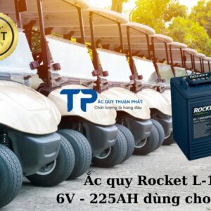 Ắc Quy Rocket L-105 6V 225AH dùng cho xe Golf