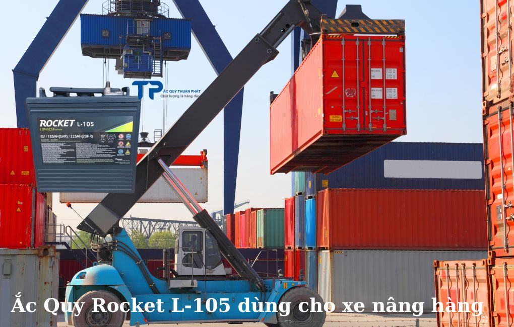 Ắc Quy Rocket L-105 dùng cho xe điện nâng hàng