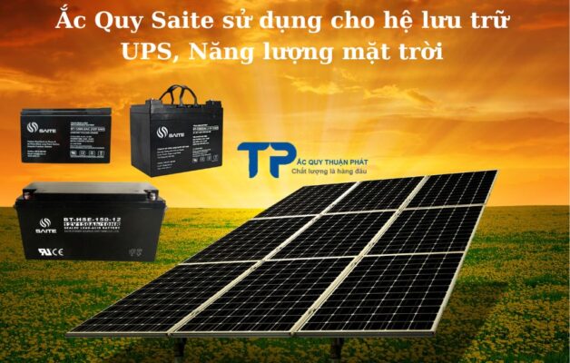 Ắc Quy Saite sử dụng cho hệ lưu trữ UPS, Năng lượng mặt trời