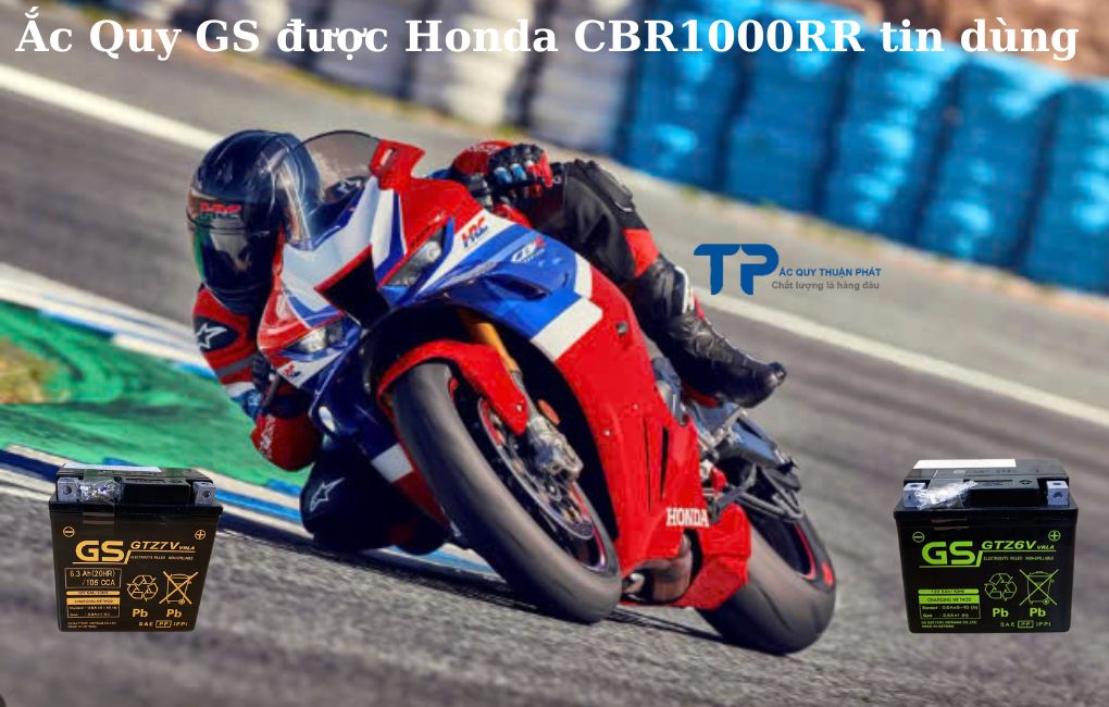 Ắc quy GS được Honda CBR1000RR tin dùng