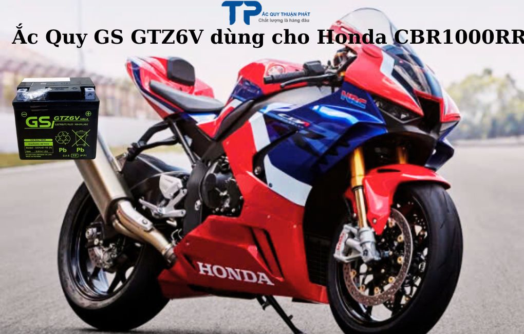 Ắc quy GS GTZ6V dùng cho Honda CBR1000RR