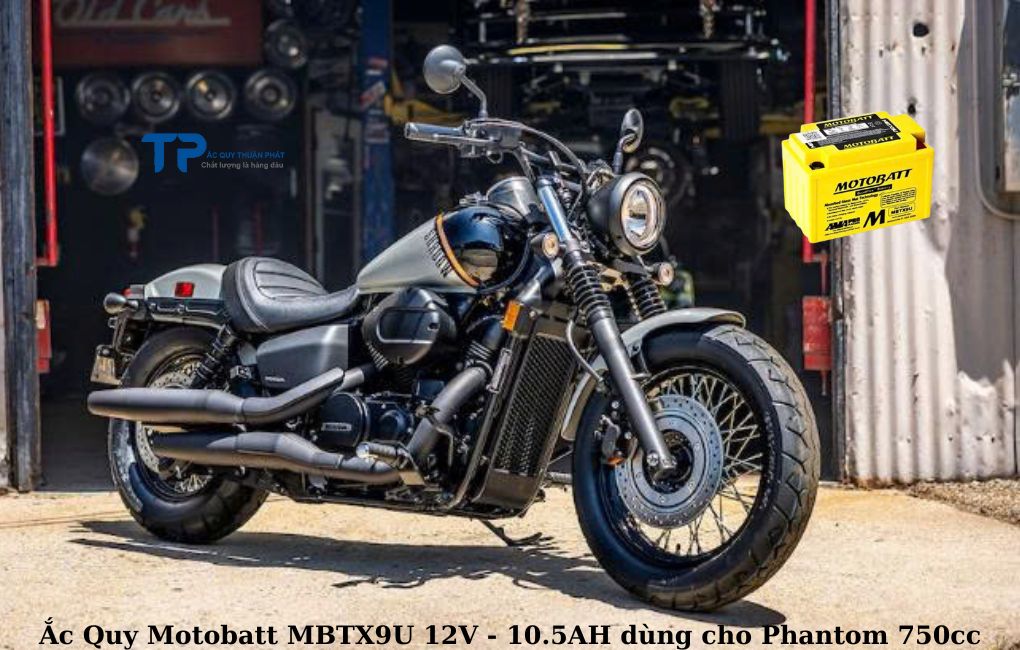 Ắc quy Motobatt MBTX9U 12V - 10.5AH dùng cho Phantom 750cc